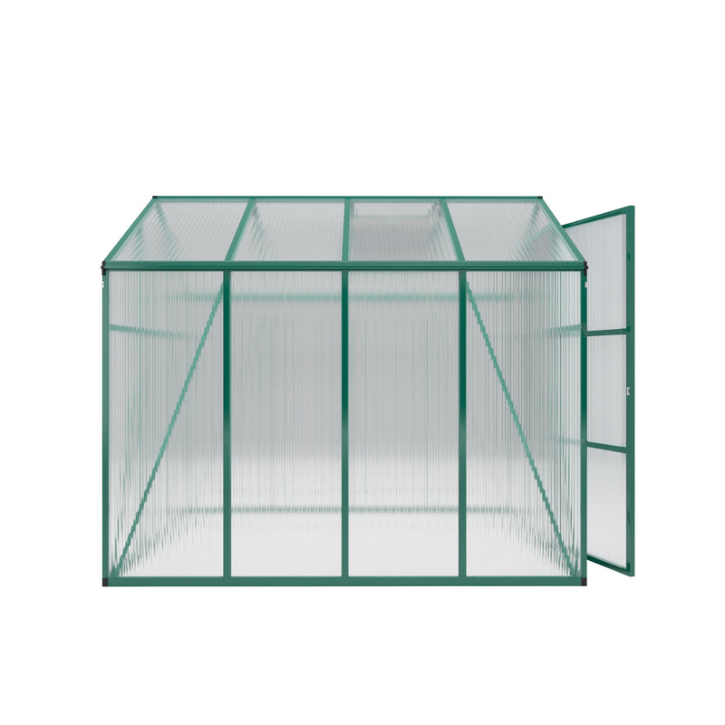 Polycarbonate Walk-In Greenhouse, Raised Base For Outdoor In All Season