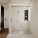 Semi-Frame Single Sliding Shower Door With Clear Tempered Glass
