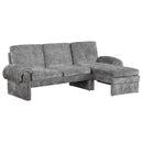 Convertible Futon Sofa Bed With Adjustable Backrest, Reversible Chaise Lounge And 2 Removable Armrest Pillows