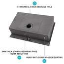 Drop In Kitchen Sink, 16 Gauge Stainless Steel, Topmount