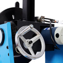 Heavy Duty Rotary Welding Positioner Turntable Table With Manual Tilt And 3 Jaw Lathe Chuck - Blue
