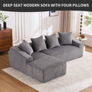 Combined 3 Seater Sofa With 4 Pillows