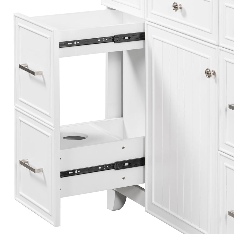 Bathroom Vanity Cabinet With Sink Top Combo Set, Single Sink, Shaker Cabinet With Soft Closing Door And Drawer