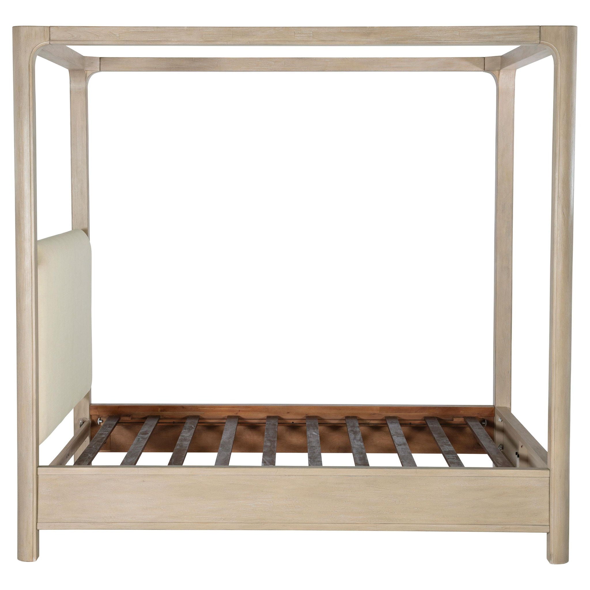 Solano 85-inch Eastern King Canopy Bed Weathered Mango
