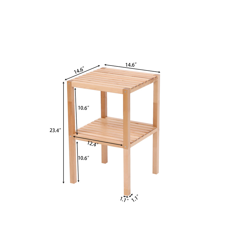 Birch Bathroom Shelf, Narrow Shelving Unit, Multifunctional Storage Rack, Corner Rack, For Kitchen, Living Room, Bedroom, Entryway, Bathroom