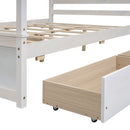 Canopy Platform Bed With Drawers, Support Slats, No Box Spring Needed