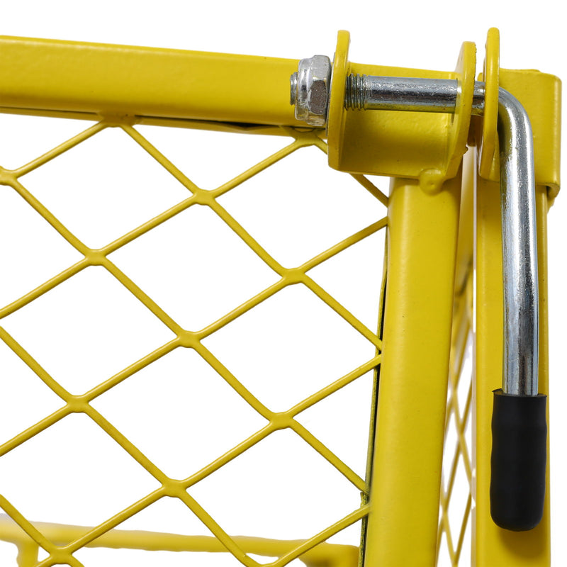 Heavy Duty Steel Garden Cart With Mesh Sides