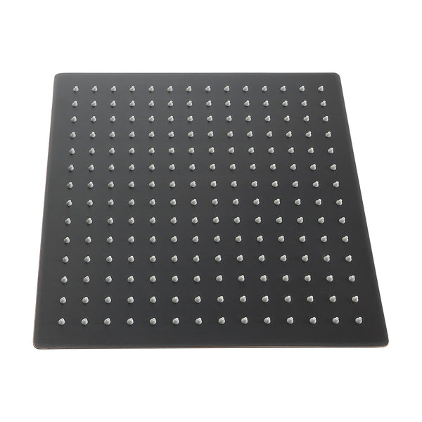 Luxury Rain Fixed Shower Head 12" Square Oil Rubbed Bronze Stainless Steel - Oil-Rubbed Bronze