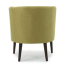 Contemporary Upholstered Club Chair With Button Tufting
