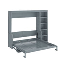 Sturdy Murphy Bed With Desk And Bookshelf