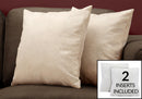 Pillows, Square, Insert Included, Decorative Throw, Hypoallergenic, Modern