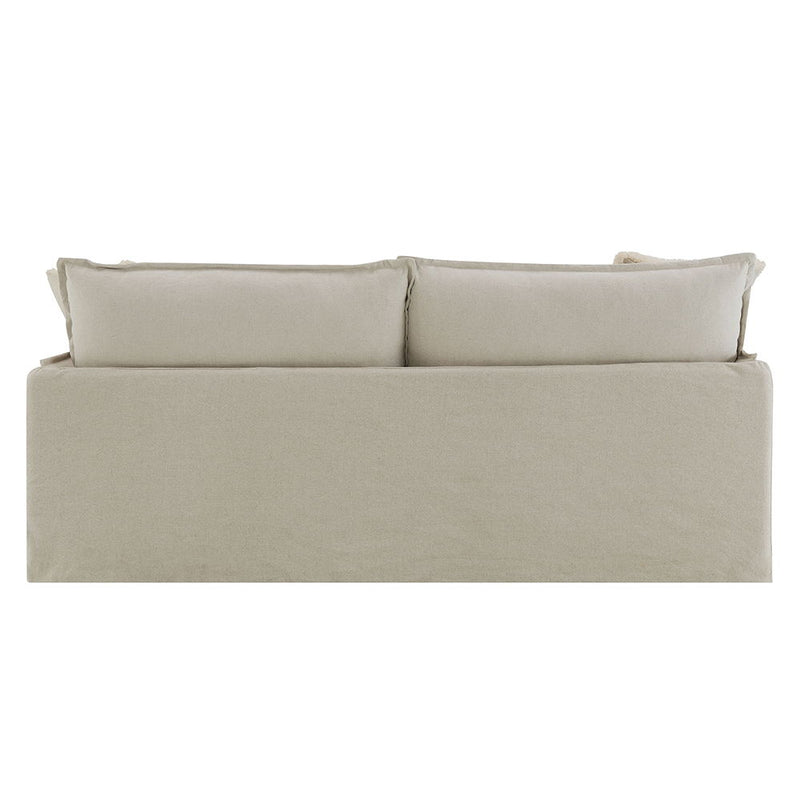 Upendo - Sofa With 2 Pillows - Beige Linen