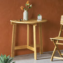 Outdoor Half Round Folding Acacia Wood Bistro Table
