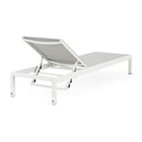Outdoor Patio Chaise Lounge With 5 Reclining Positions