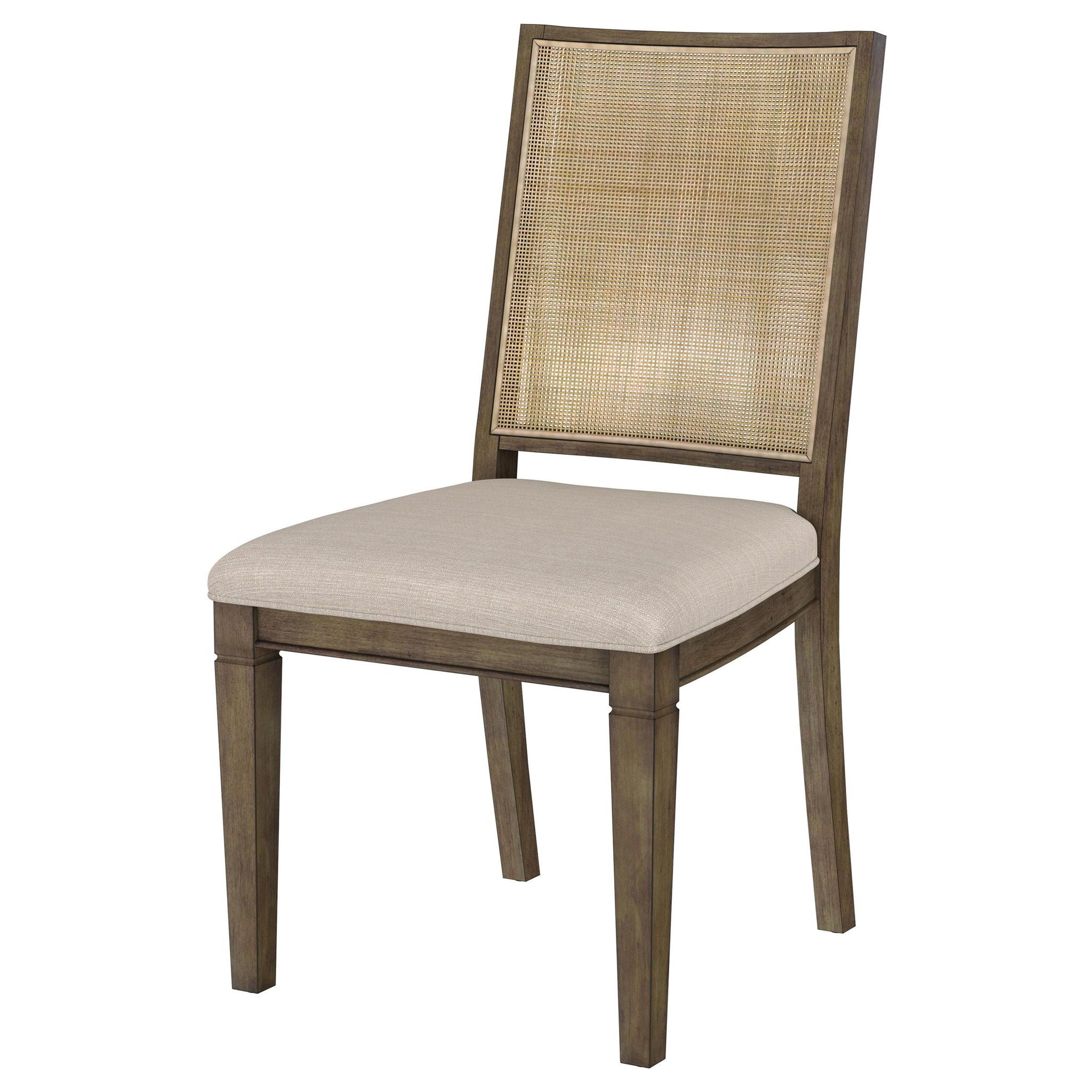 Matisse Woven Rattan Back Dining Side Chair Brown (Set of 2) - Atlantic Fine Furniture Melbourne FL