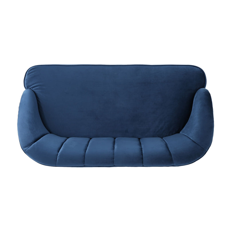 Modern Classic Shell Backed Loveseat