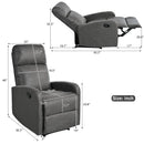 Modern Recliner Manual, Home Theater Chair With Adjustable Backrest