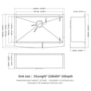 Classic Ceramic Farmhouse Sink Workstation Single Bowl With Durable Finish