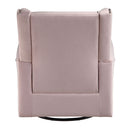 Tamaki - Swivel Chair With Glider - Pink Fabric