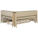 Full Size Daybed With Storage Shelves And Trundle - Ancient White