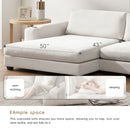 Oversized Sectional L Shaped Cloud Couch With USB Charging Port Cup Holder Deep And Wide Seat Sofa With Chaise Comfy