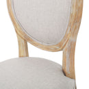 French Country Inspired Dining Chair With Iconic Round Backrest