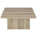 Devar - Square Coffee End Table Set - Distressed Pine