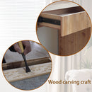 Rustic Modern Console Table With Drawer Storage - Natural Wood