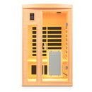 Low Emf Front Door With Heating Panel 2 Person Hemlock Far Infrared Indoor Suana Room - Natural