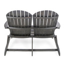 Outdoor Adirondack Rocking Loveseat With Hand Crafted Details