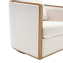 Corduroy Barrel Chair, 360 Degree Swivel