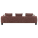 Mardi - Sofa With 6 Pillows - Maroon Tweed