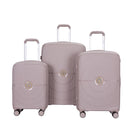 3 Piece Set Expandable Hardshell Suitcase Double Spinner Wheels