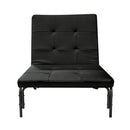 Senon - Adjustable Chair Futon) - Silver & Black