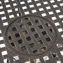 3 Piece Outdoor Aluminium Cast Bistro Set With Ice Bucket - Copper