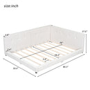 Modern Upholstered Platform Bed With USB Ports And LED Belt