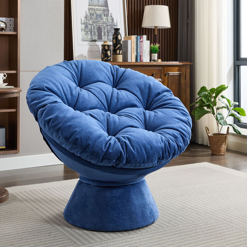 Oversized Swivel Accent Chair, 360 Swivel Barrel Chair, Papasan Chair For Living Room Bedroom