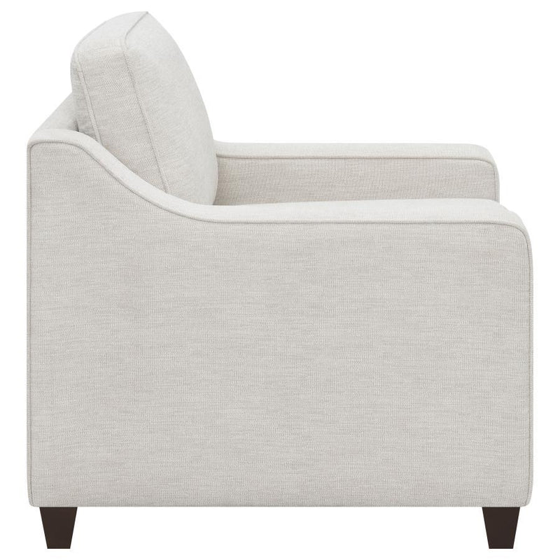 Christine - Upholstered Sloped Arm Sofa Set