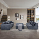 Modular Sectional Sofa, Convertible Couch With Chaise Corduroy