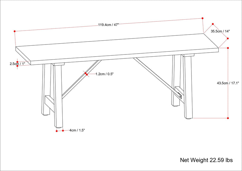 Harvey - Bench - Natural