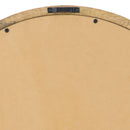 Mango Wood Round Mirror With Glass Surface - Natural