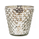 Scented Soy Wax Candle Glass (Set of 4) - Silver