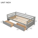 Daybed with two Storage Drawers ,Grey(Old SKU:W50450914)