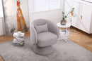 Swivel Accent Chair Armchair, Round Barrel Chair For Living Room Bedroom