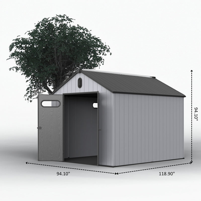 Plastic Storage Shed For Backyard Garden Big Spire Tool Storage