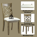 Karsen - Side Chair (Set of 2) - Beige Linen & Rustic Oak