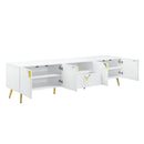 Gaines - High Gloss TV Stand - White
