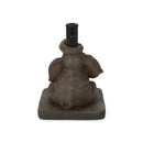 Charming Elephant Umbrella Base With Concrete Design - Gray