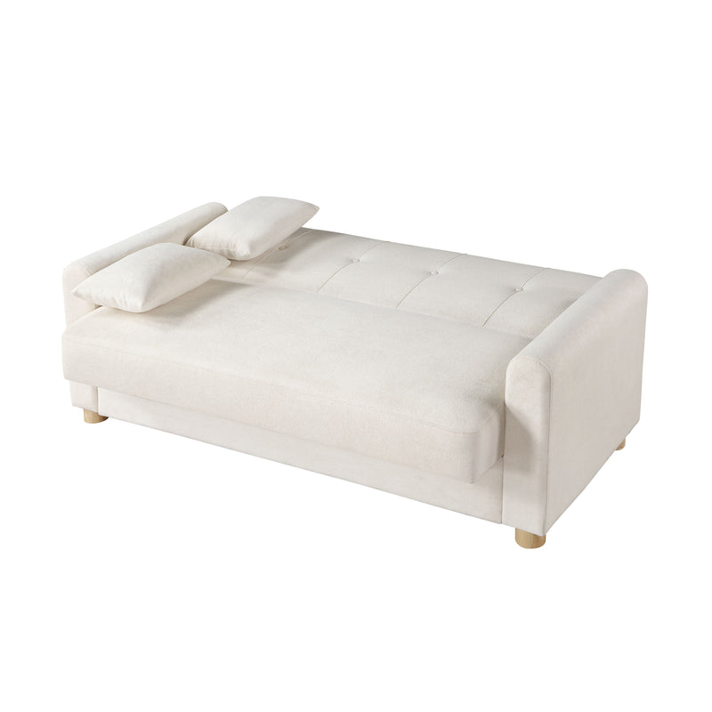 Thomas - 66" Convertible Sleeper Loveseat with Storage