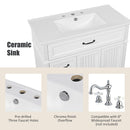 Bathroom Vanity With Sink, Freestanding Cabinet & Drawers